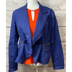 EUC 209 Military Zippered Blazer